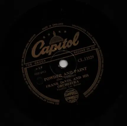 Frank DeVol and his orchestra - Powder and paint / Theme for John and Marsha