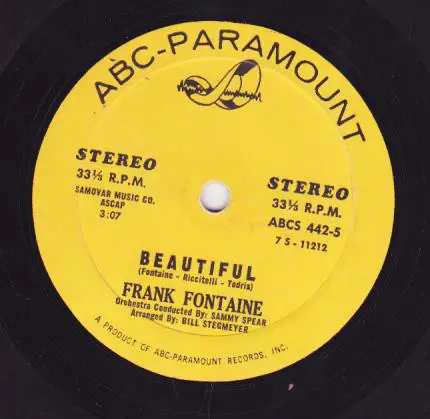 Frank Fontaine - Easter Parade / Beautiful