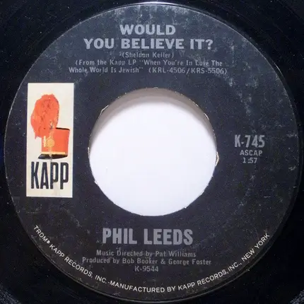 Frank Gallop / Phil Leeds - The Ballad Of Irving / Would You Believe It?