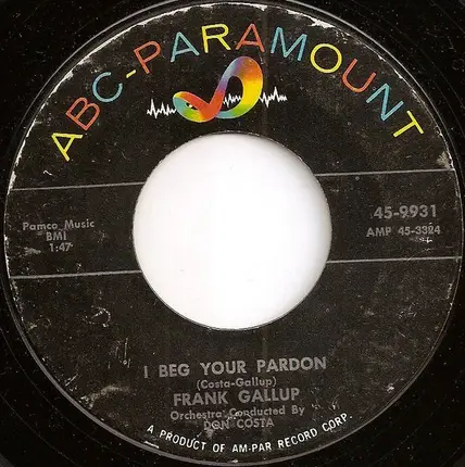 Frank Gallop - Got A Match? / I Beg Your Pardon
