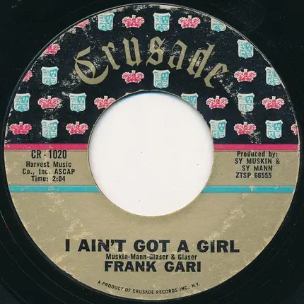 Frank Gari - Utopia / I Ain't Got A Girl