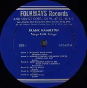 LP - Frank Hamilton - Frank Hamilton Sings Folk Songs