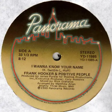 Frank Hooker & Positive People - I Wanna Know Your Name