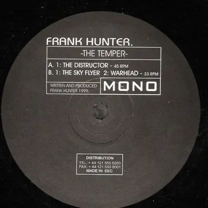 Frank Hunter - The Temper
