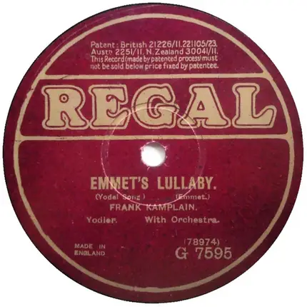 Frank Kamplain - Emmett's Cuckoo Song / Emmett's Lullaby