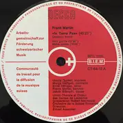 LP - Frank Martin - In Terra Pax (Oratorio Breve En Quatre Parties Pour Soli, Deux Choers Et Orchestre)