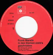 7inch Vinyl Single - Frank Marwin - In Den Sternen Steht's Geschrieben