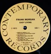 LP - Frank Morgan With Cedar Walton Trio - Easy Living