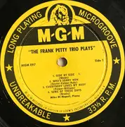 10'' - Frank Petty Trio - The Frank Petty Trio Plays