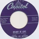7inch Vinyl Single - Frank Sinatra And Ray Anthony & His Orchestra - Melody Of Love / I'm Gonna Live Till I Die