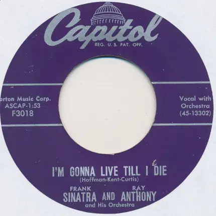 Frank Sinatra And Ray Anthony & His Orchestra - Melody Of Love