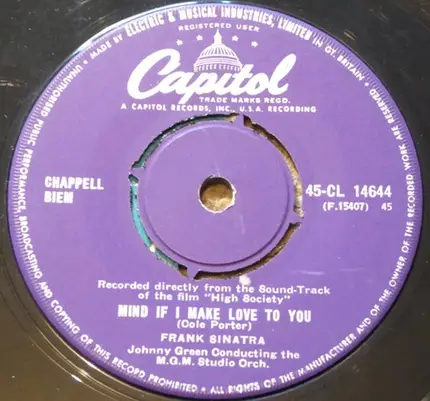Frank Sinatra & Celeste Holm / Frank Sinatra - Who Wants To Be A Millionaire / Mind If I Make Love To You
