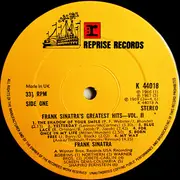 LP - Frank Sinatra - Greatest Hits, Vol. II
