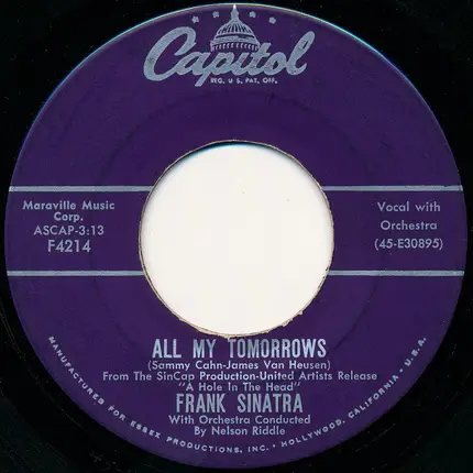 Frank Sinatra - High Hopes / All My Tomorrows
