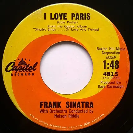 Frank Sinatra - I Love Paris