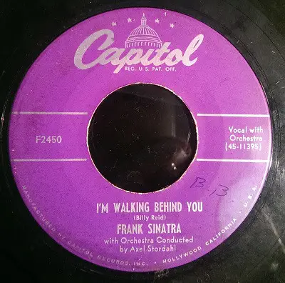 Frank Sinatra - Lean Baby / I'm Walking Behind You