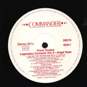 LP - Frank Sinatra - Legendary Concerts Vol. 3 - Angel Eyes