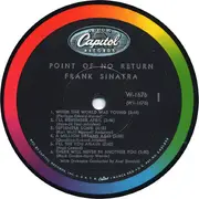LP - Frank Sinatra - Point Of No Return - Scranton Pressing