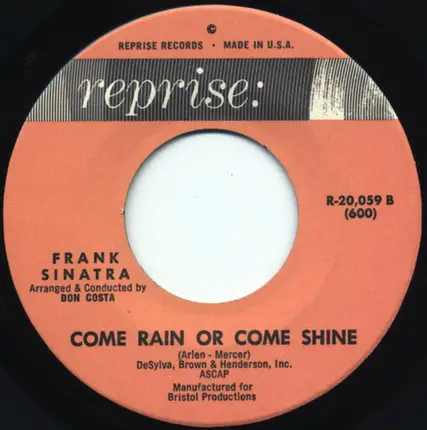 Frank Sinatra - Stardust / Come Rain Or Come Shine