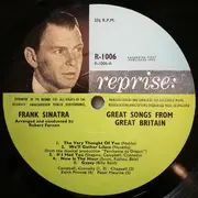 LP - Frank Sinatra - Sinatra Sings Great Songs From Great Britain - Mono