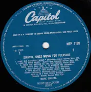 LP - Frank Sinatra - Sinatra Sings Music For Pleasure