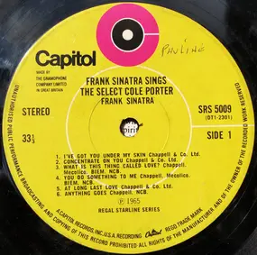 Frank Sinatra - Sings The Select Cole Porter