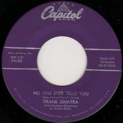 Frank Sinatra - Song from 'Some Came Running'