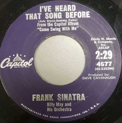 Frank Sinatra - The Moon Was Yellow / I've Heard That Song Before