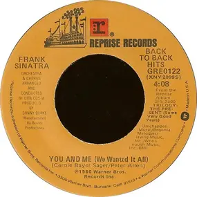 Frank Sinatra - Theme From New York, New York / You And Me (We Wanted It All)