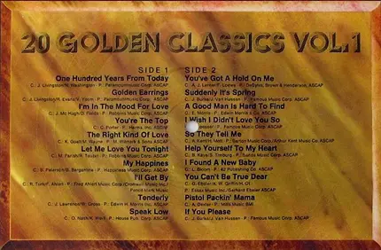 Frank Sinatra - 20 golden classics vol. 1
