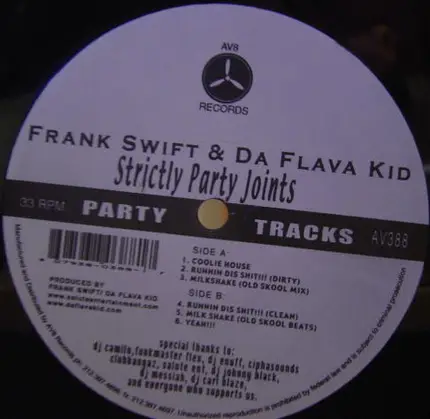 Frank Swift & Da Flava Kid - Strictly Party Joints (Party Tracks)