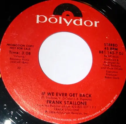 Frank Stallone - If We Ever Get Back