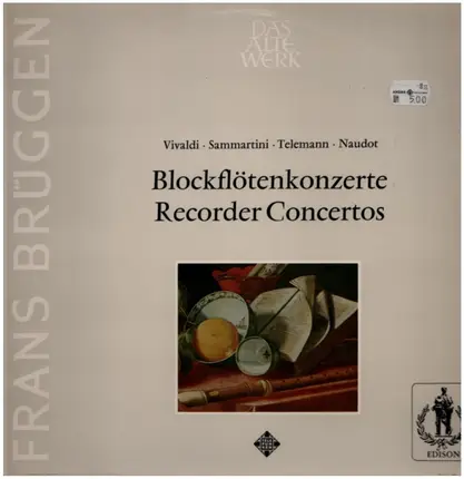 Vivaldi / Sammartini / Telemann / Naudot - Blockflötenkonzerte = Recorder Concertos