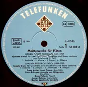 LP - Frans Brüggen, Frans Vester, Gustav Leonhardt - Meisterwerke  Für Flöten,  Masterpieces For Flutes, a.o.