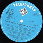 LP - Frans Brüggen - Blockflötenwerke des Barock, Vol. 2