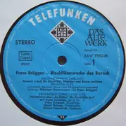 LP - Frans Brüggen - Blockflötenwerke Des Barock - gatefold