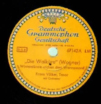 Franz Völker - Die Walküre: Windstürme wichen dem Wonnemond / Monolog Siegmunds (Ein Schwert verhieß mir der Vater)