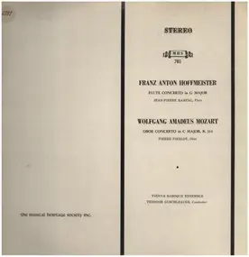 Franz Anton Hoffmeister - Flute Concerto In G Major / Oboe Concerto In C Major, K. 314