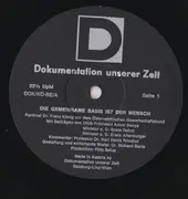 LP - Franz König - Die Gemeinsame Basis Ist Der Mensch - +booklet