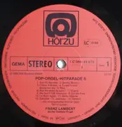 LP - Franz Lambert - Pop-Orgel Hit-Parade 6