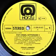 LP - Franz Lambert - Pop-Orgel Hitparade 4