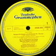 LP - Franz Liszt - Bamberger Symphoniker - Felix Prohaska - Tamás Vásáry - Klavierkonzerte Nr. 1&2 = Piano Concertos Nos. 1&2 / Franziskus-Legende = St. Francis Legend / Paganini-Etüde Nr. 2