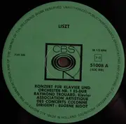 LP - Liszt - Konzert Für Klavier Und Orchester Nr. 1 Es-dur / Konzert Für Klavier Und Orchester Nr. 2 A-dur
