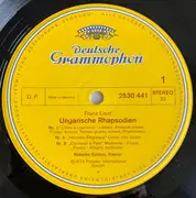 LP - Liszt / Roberto Szidon - Ungarische Rhapsodien: N°2 / N°5 »Héroïde Élégiaque« / N°9 »Pester Karneval« / N°14 / N°15 »Rákóczi-Marsch« / N°19