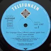 LP - Liszt - Les Préludes / Ungarische Phantasie / Ungarische Rhapsodien Nr. 1,2 & 6
