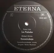 LP - Liszt / Glinka / Smetana - Les Préludes - Kamarinskaja - Die Moldau - Aus Böhmens Hain Und Flur - Black Labels