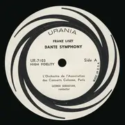 LP - Franz Liszt , Orchestre Colonne , Georges Sebastian - Dante Symphony