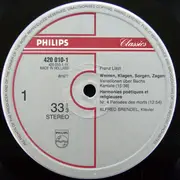 LP - Liszt - Variationen Über 'Weinen, Klagen, Sorgen, Zagen' / 'Pensées Des Morts' / Fantasie Und Fuge Über B-A-C-H / 'Bénédiction De Dieu Dans La Solitude'