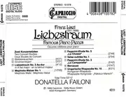 CD - Liszt / Donatella Failoni - Liebestraum - Famous Piano Pieces