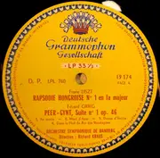 LP - Liszt / Grieg - Rapsodies Hongroises N° 1 Et 2 / Peer Gynt Suites N° 1 Et 2 - Tulip rim